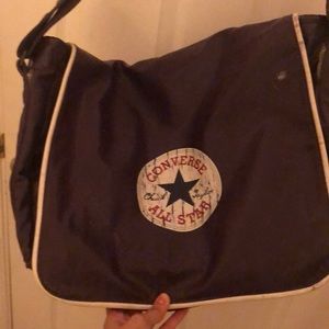 purple converse messenger bag